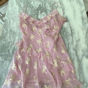 LoveShackFancy Lomina Dress Gilded Rose NWT Size 6